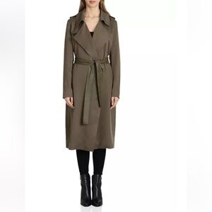 Badgley Mischka Green Trench Coat